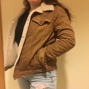 Adorable shearling lined Brandy corduroy coat!